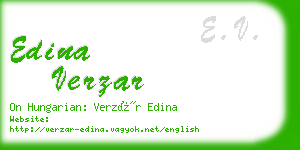 edina verzar business card